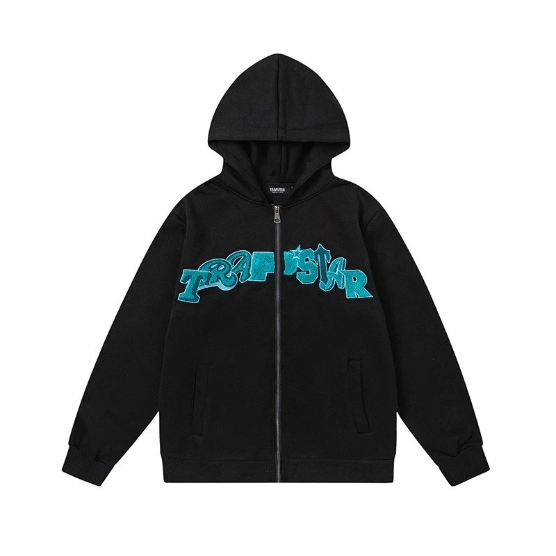 Trapstar Zip-Up Hoodie Black