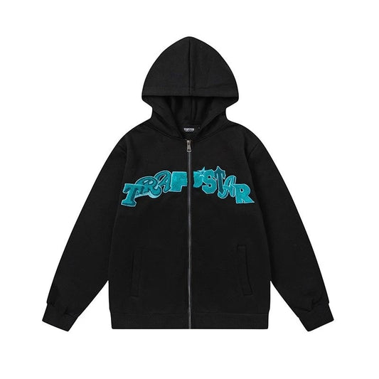 Trapstar Zip-Up Hoodie Black