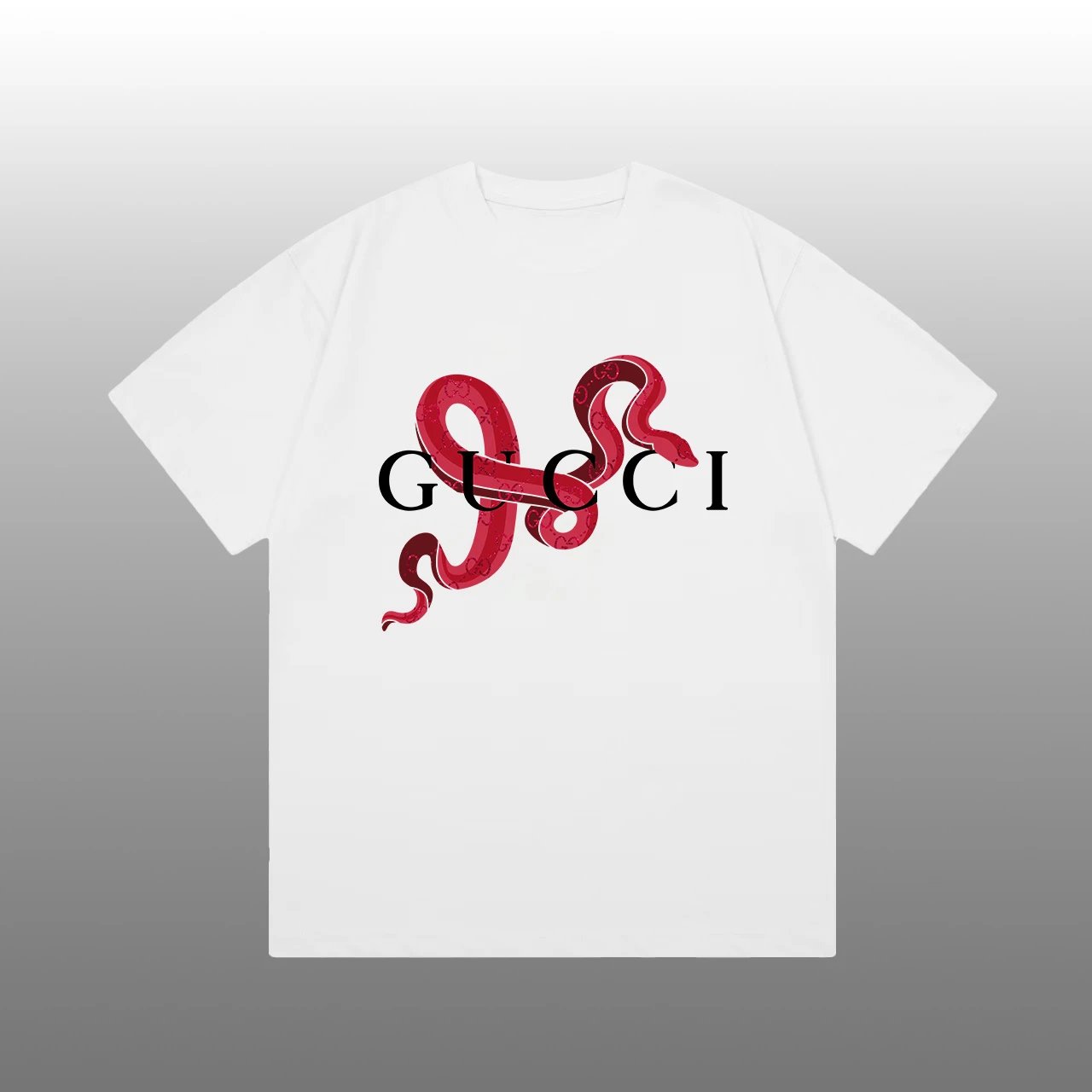 Gucci Red snake T-shirt White