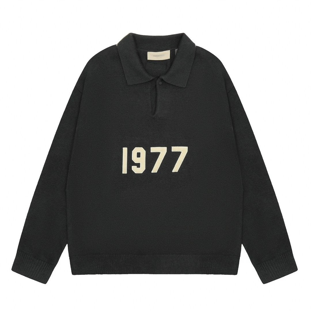 Essentials Fear of God 1977 Polo Longlseeve Black