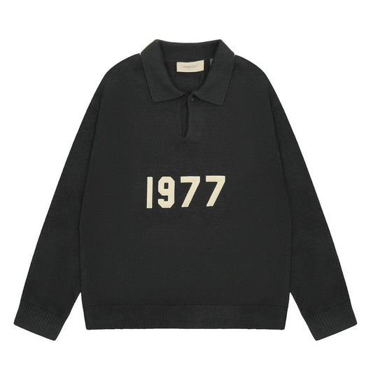 Essentials Fear of God 1977 Polo Longlseeve Black