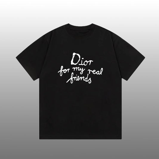 Dior for my real friends T-shirt Black