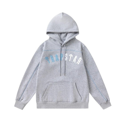 Trapstar Blue White Icon Hoodie Grey