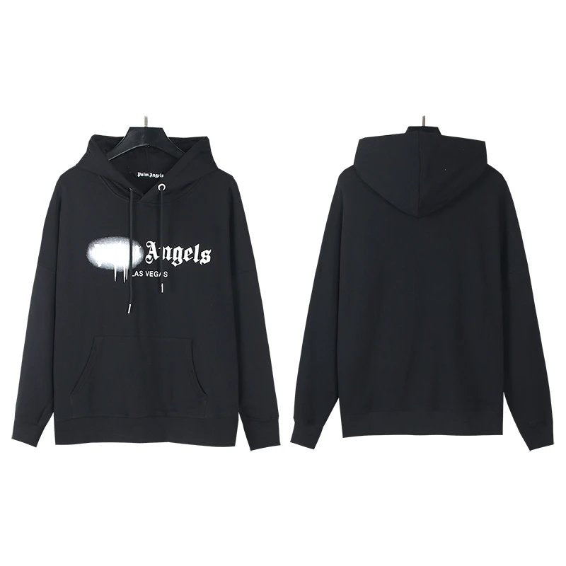 Palm Angeles Spray Paint Hoodie Black