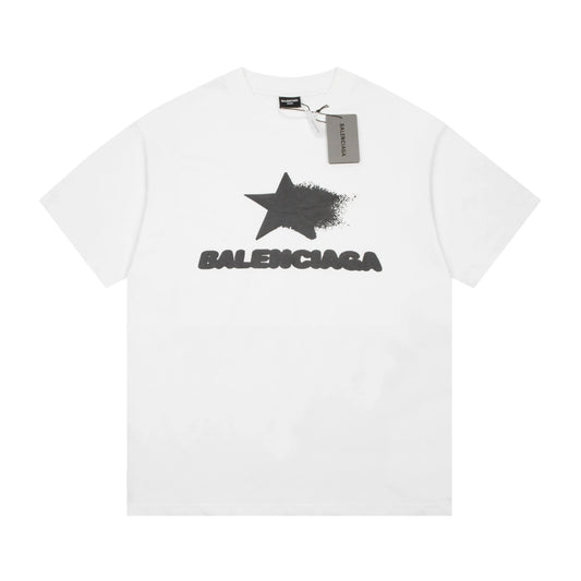 Balenciaga Blurred Star T-shirt White
