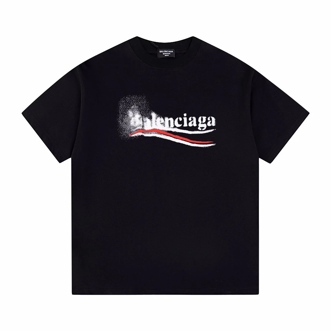 Balenciaga Blurred  T-shirt Black