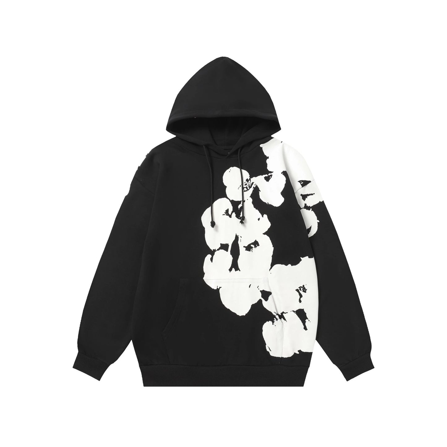Denim Tears Big Flower Icon Hoodie Black