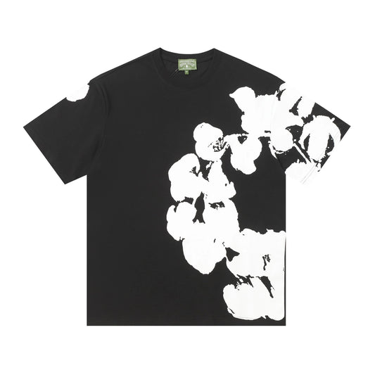 Denim Tears Large Flower T-shirt Black