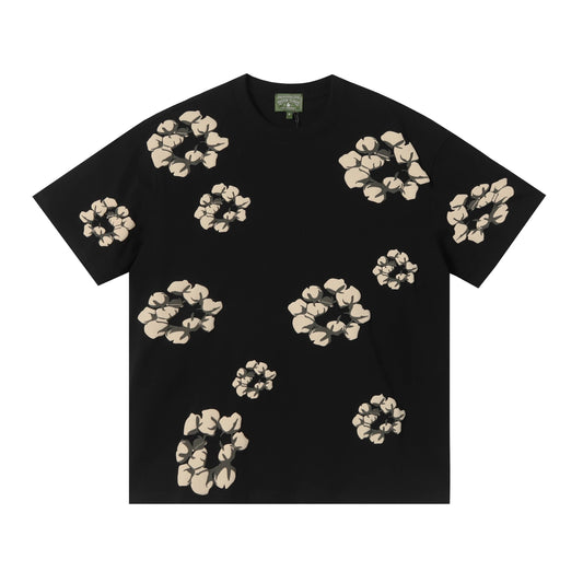 Denim Tears Flower T-shirt Black
