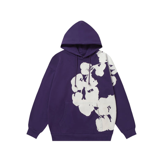 Denim Tears Big Flower Icon Hoodie Purple