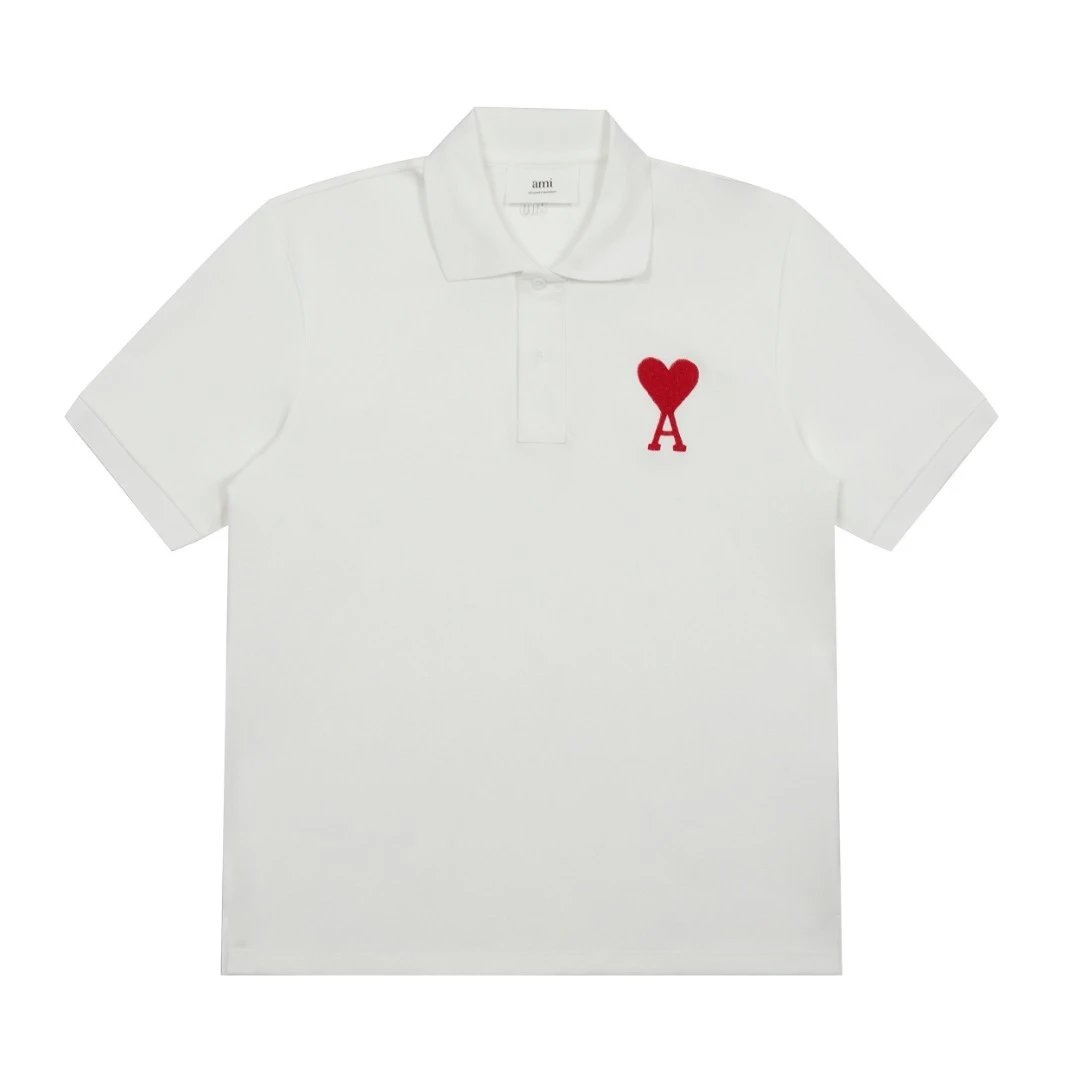 Ami Paris Polo shirt White (Big Icon)