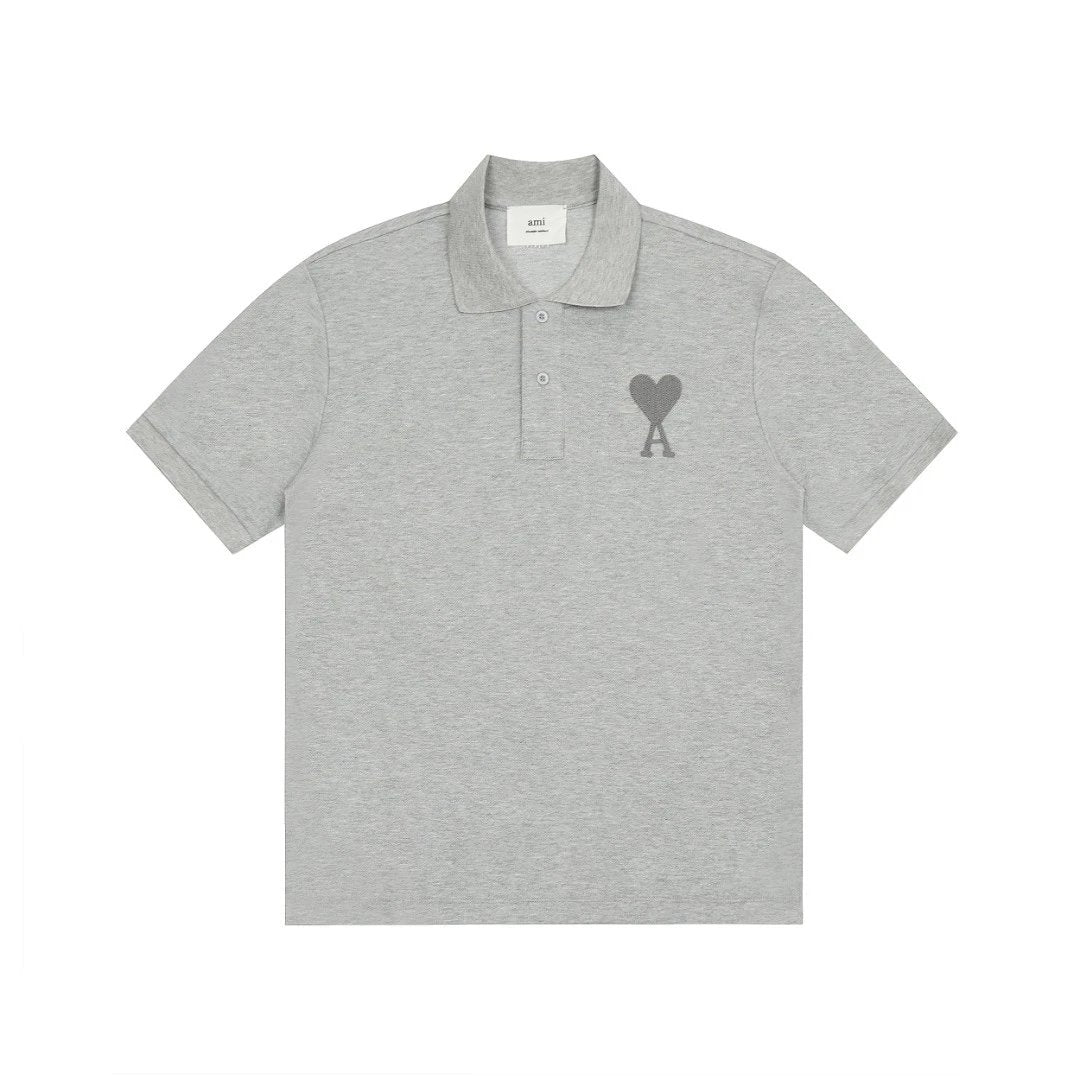 Ami Paris Polo shirt Grey (Big Icon)
