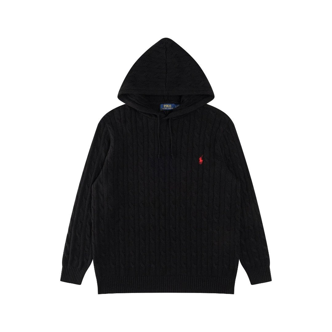 Ralph Lauren Knit Hoodie Black
