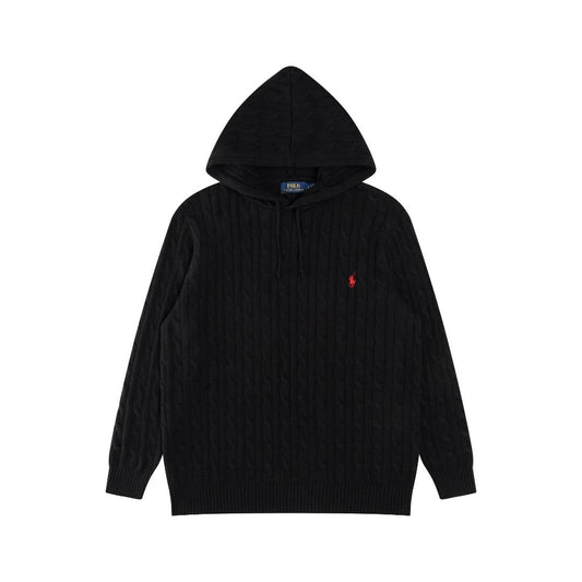 Ralph Lauren Knit Hoodie Black
