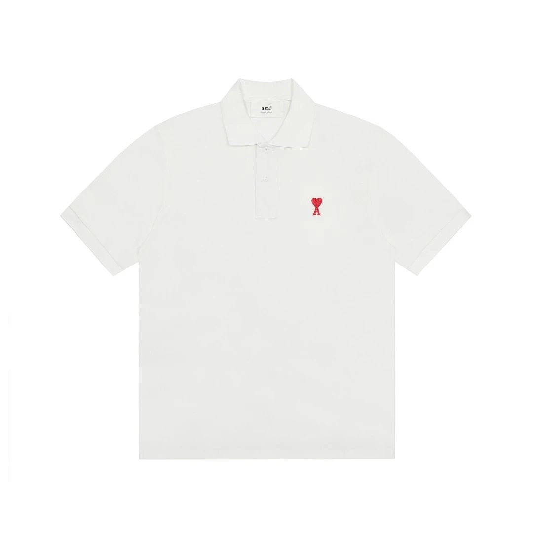 Ami Paris Polo shirt White (Small Icon)