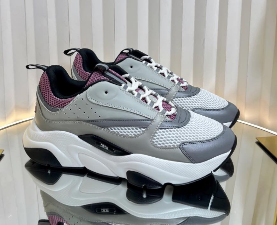 Dior B22 Grey Pink (White Sole)