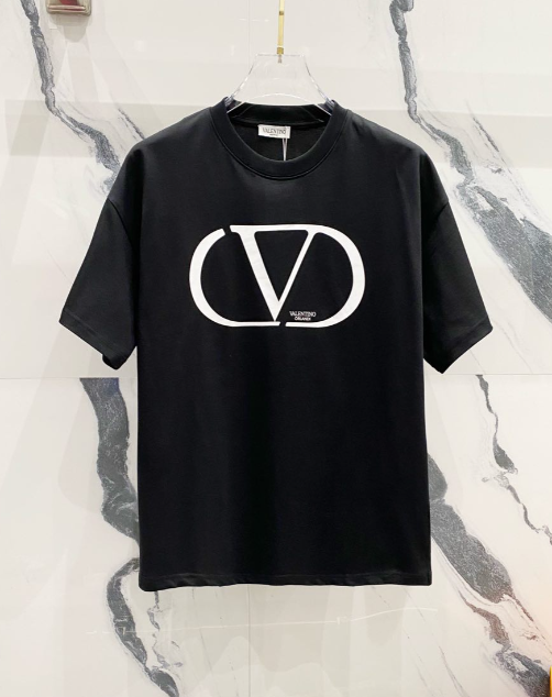 Valentino round V T-shirt Black