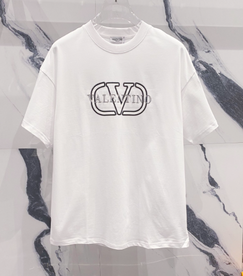 Valentino V & font T-shirt White