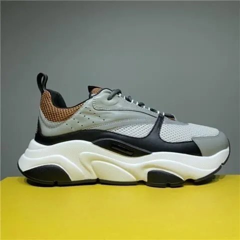 Dior B22 Black Grey Brown (White Sole)