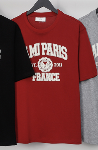 Ami Paris France T-shirt Red