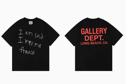 Gallery Dept. iam sad i miss my friends T-shirt Black