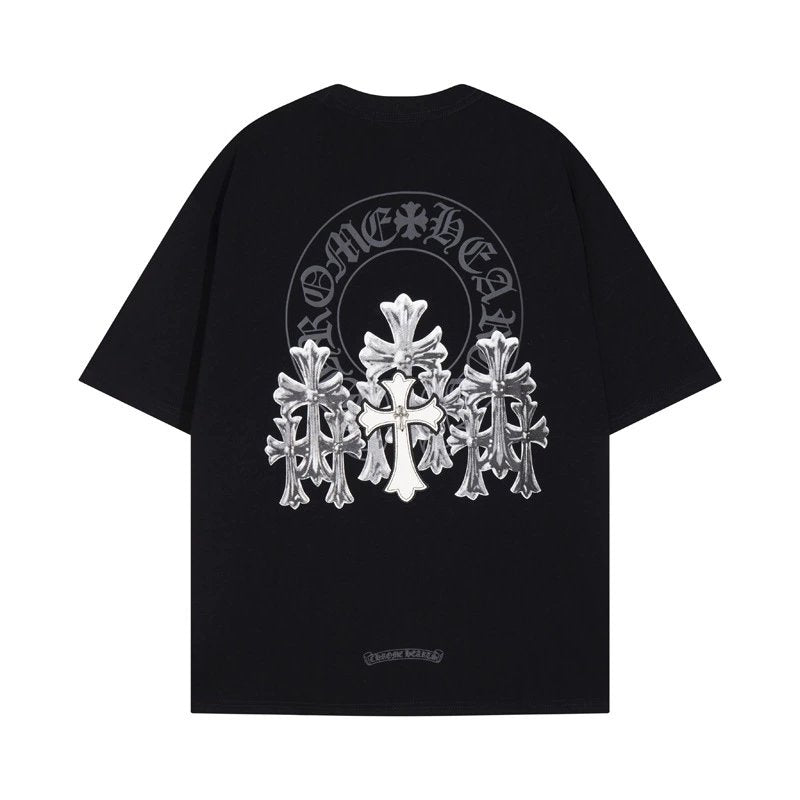 Chrome Hearts T-shirt Black (White multi Cross)
