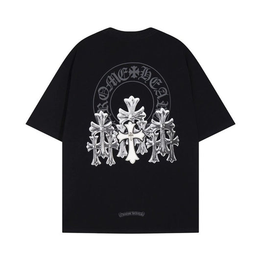 Chrome Hearts T-shirt Black (White multi Cross)