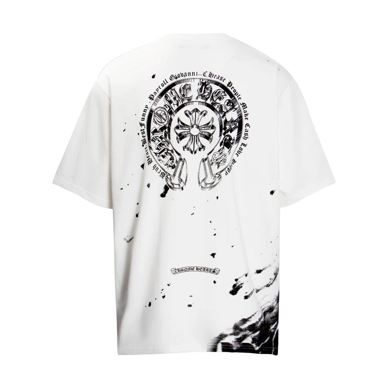 Chrome Hearts T-shirt White (Black Paint)