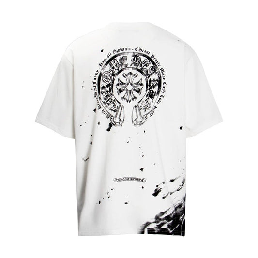 Chrome Hearts T-shirt White (Black Paint)