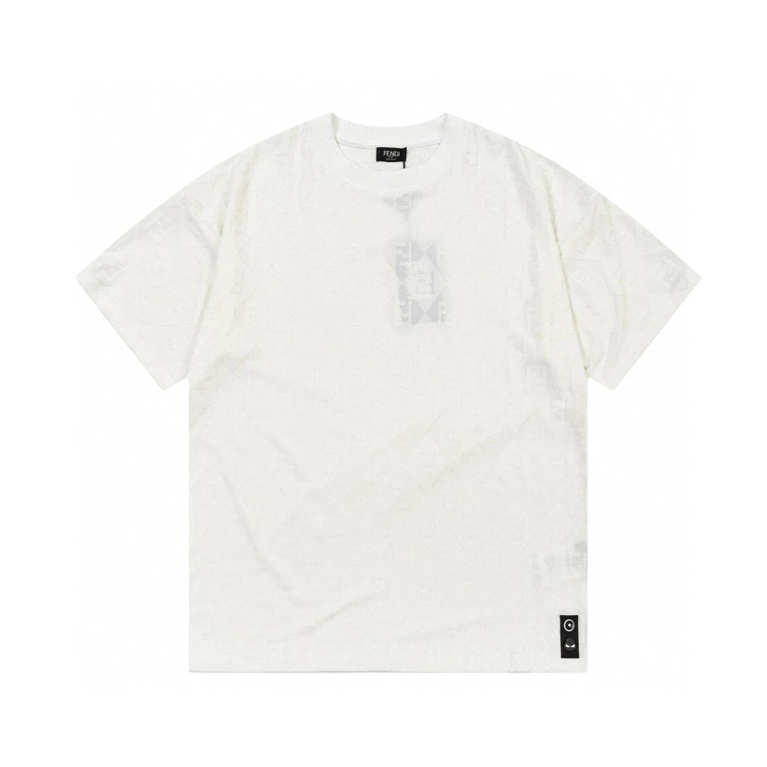 Fendi all over Monogram T-shirt White