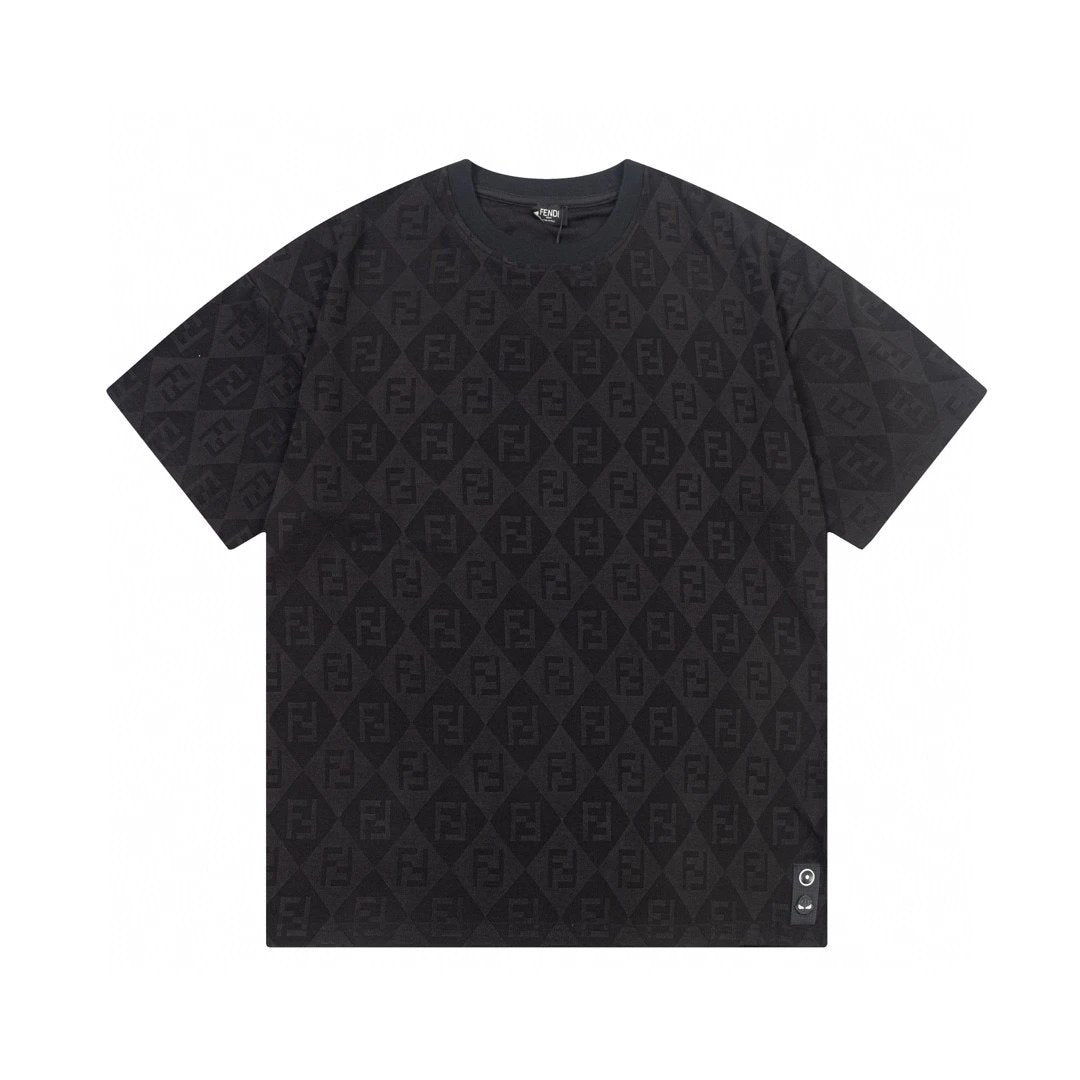 Fendi all over Monogram T-shirt Black