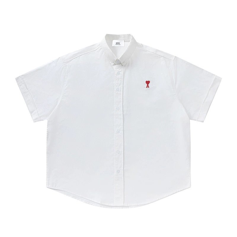 Ami button-up T-shirt All White