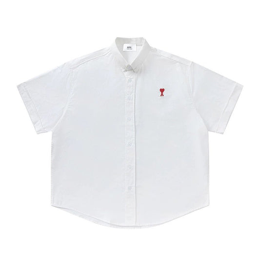 Ami button-up T-shirt All White
