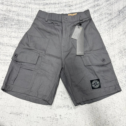 Stone Island Cargo Shorts Grey