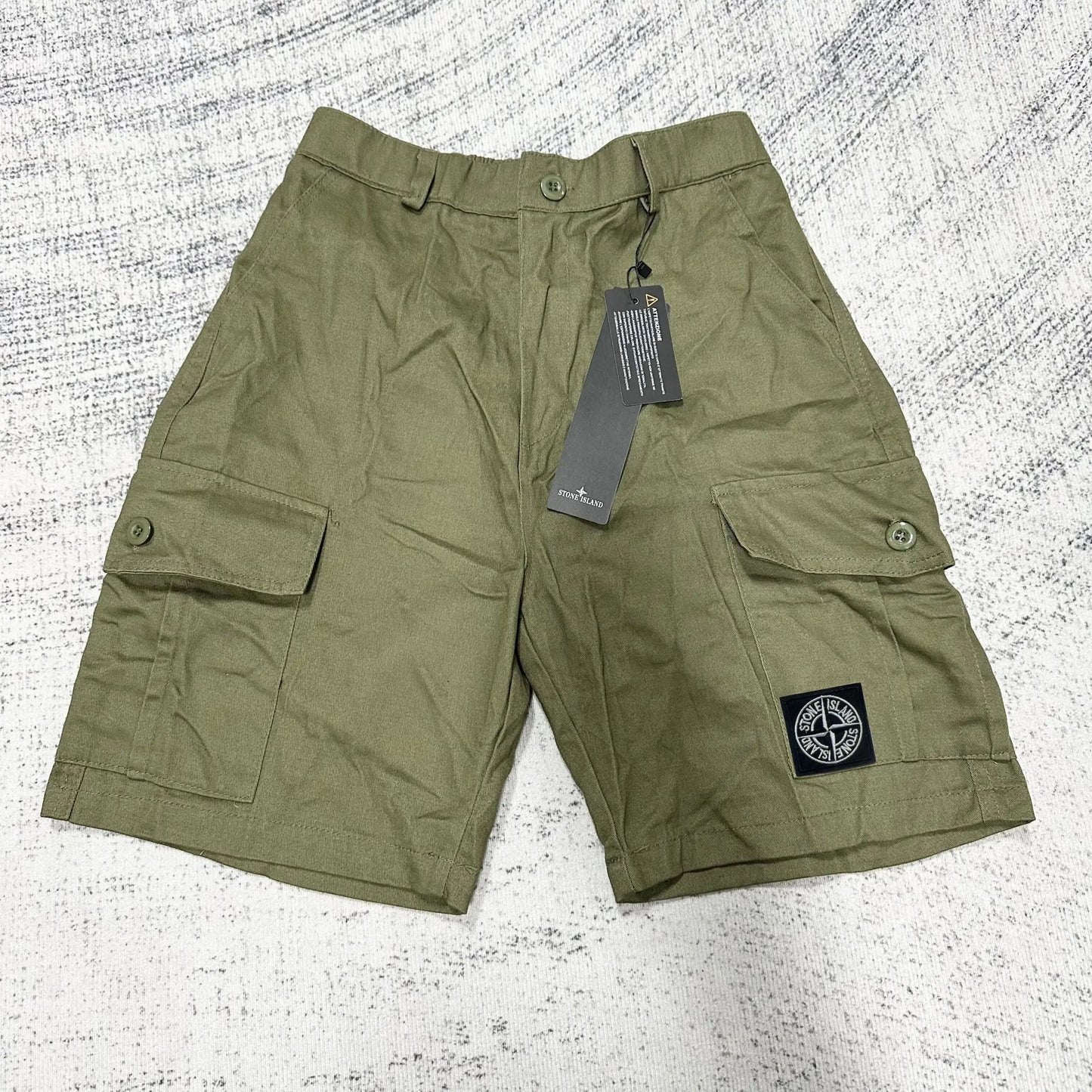 Stone Island Cargo Shorts Green
