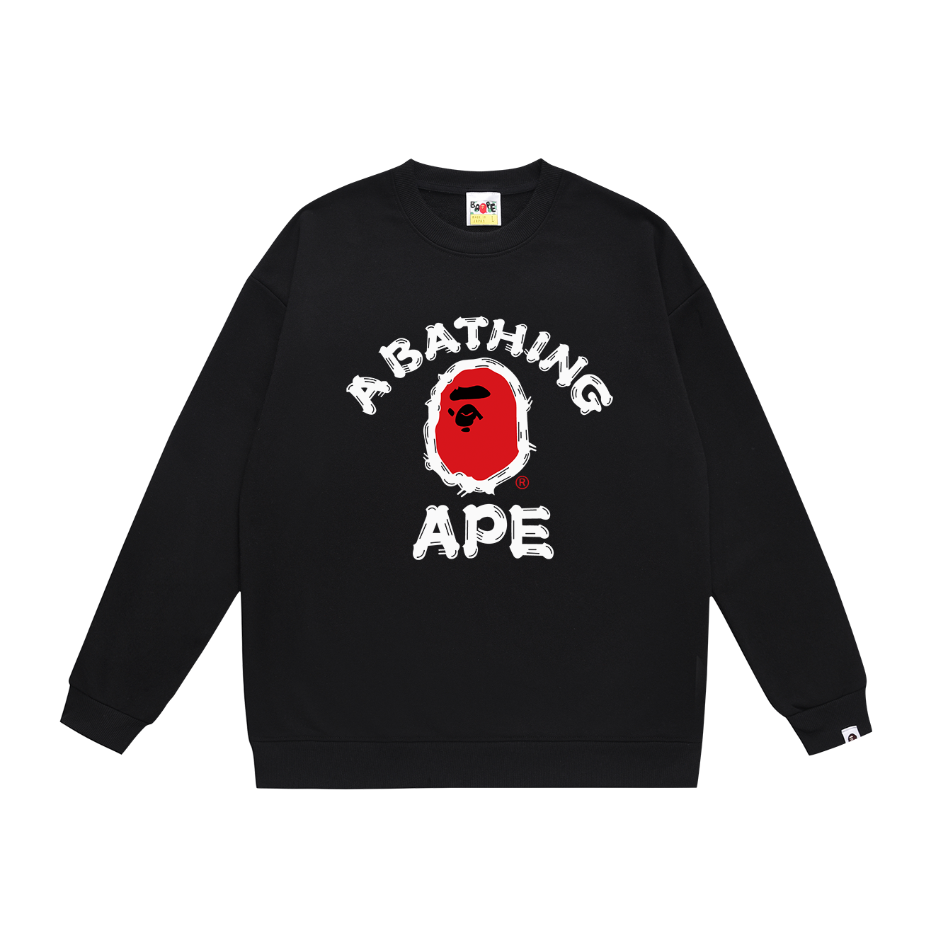 Bape Red Icon Sweater Black