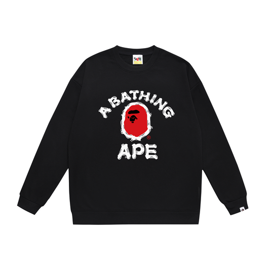 Bape Red Icon Sweater Black