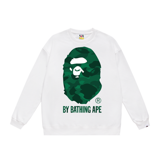 Bape Green Icon Sweater White