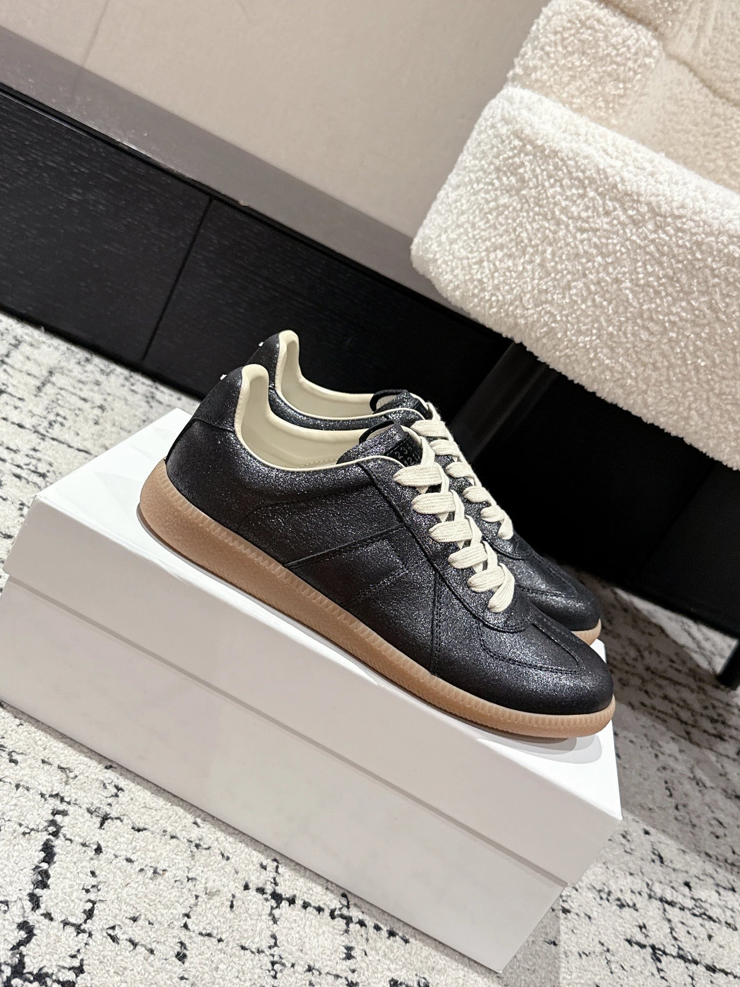 Maison Margiela GAT Glossy Black (Brown Sole)