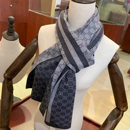 Gucci Monogram Scarf Grey