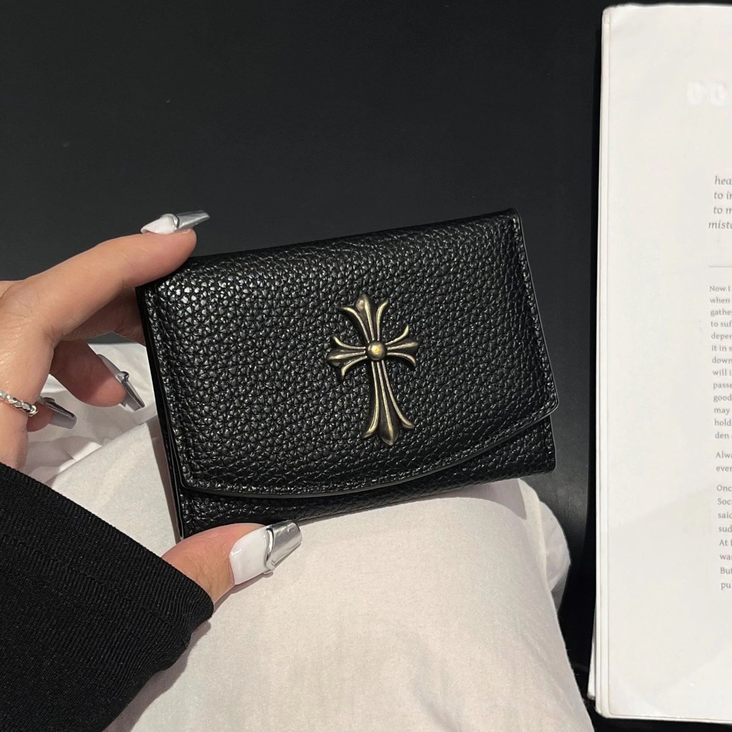 Chrome Hearts Leather Coin Wallet