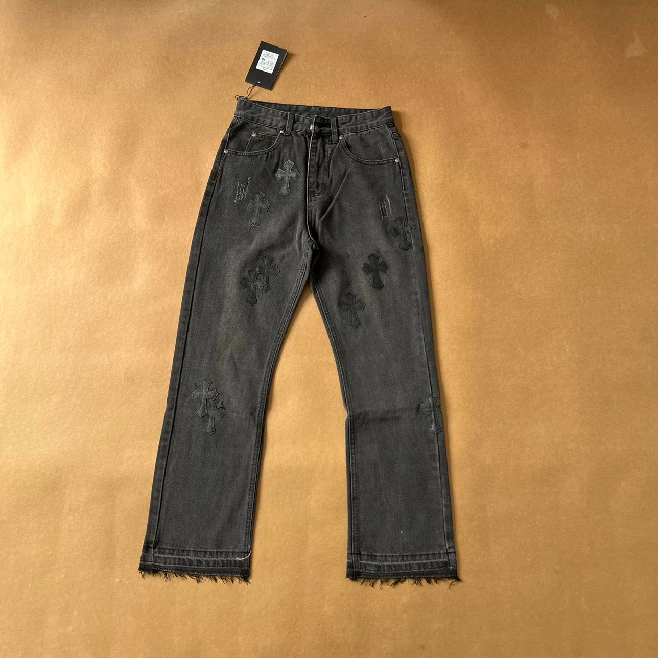 Chrome Hearts Black Crosses Jeans Black