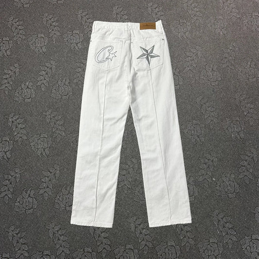Corteiz C-Star Jeans White