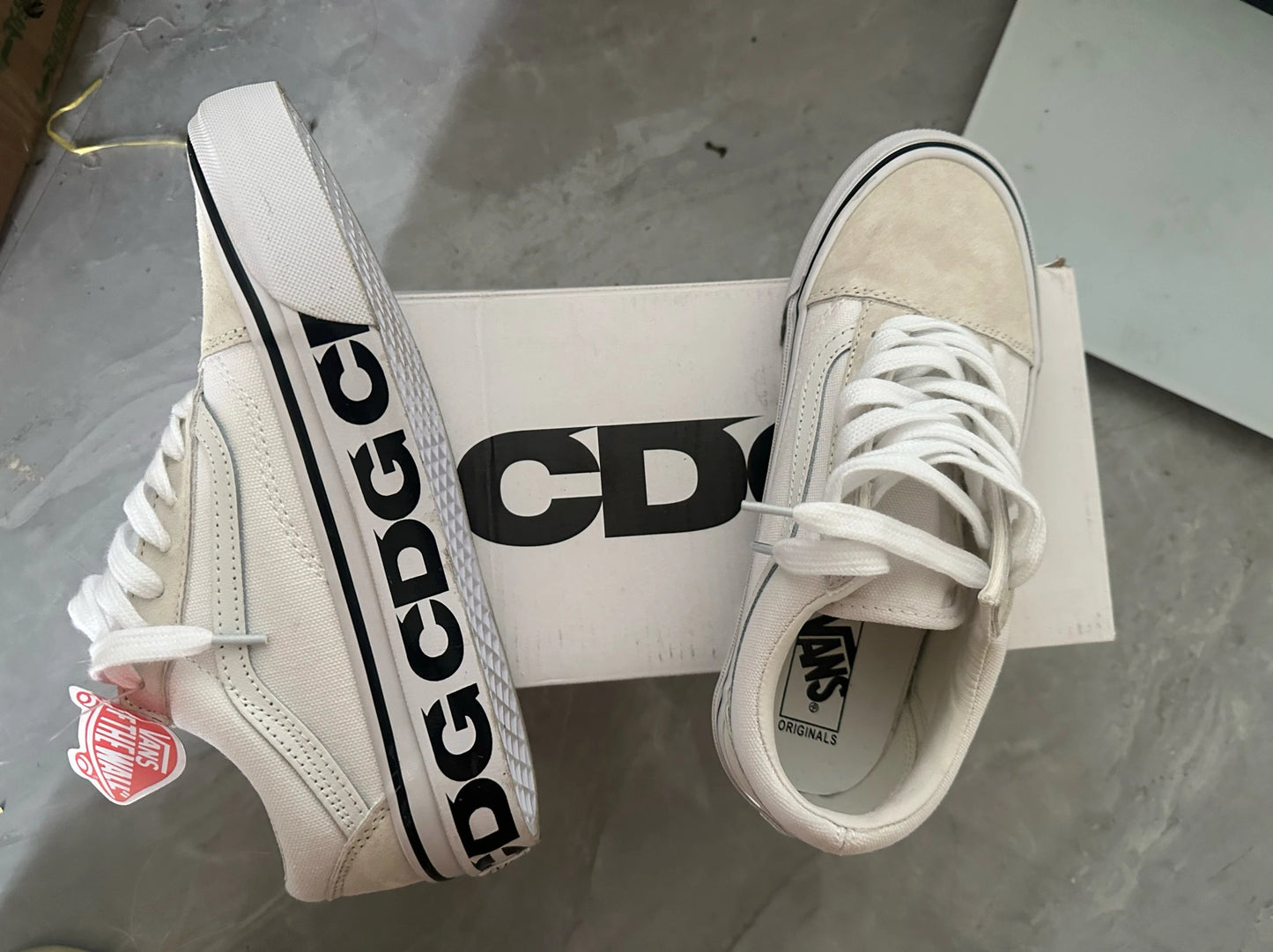 CDG x Vans Slip Ons