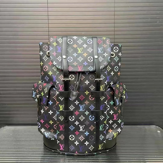 Louis VuittonChristopher Backpack Black Colorful Monogram