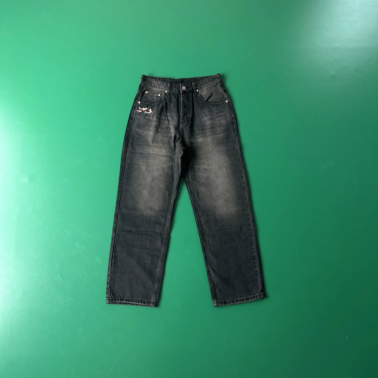 Derschutze Koi Fish Jeans Black