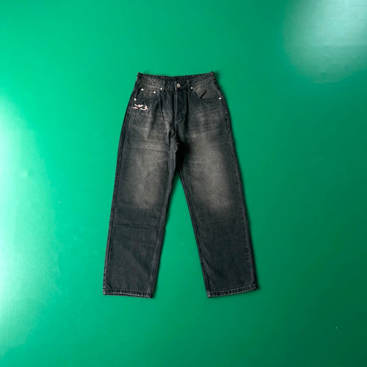 Derschutze Koi Fish Jeans Black