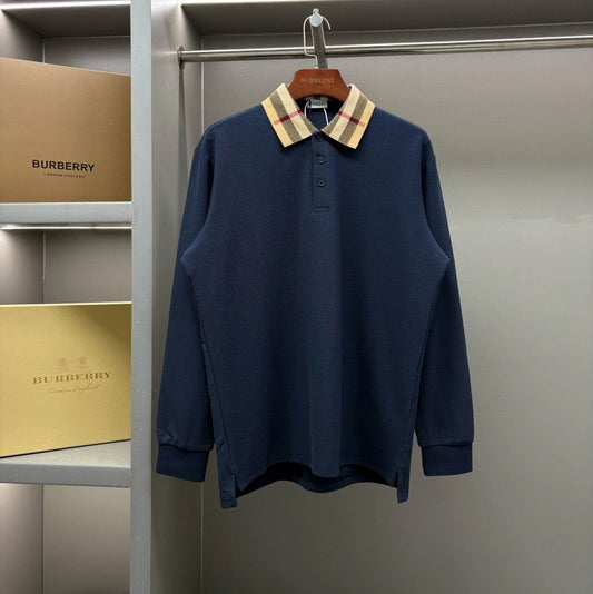 Burberry Crewneck Polo Longsleeve Blue