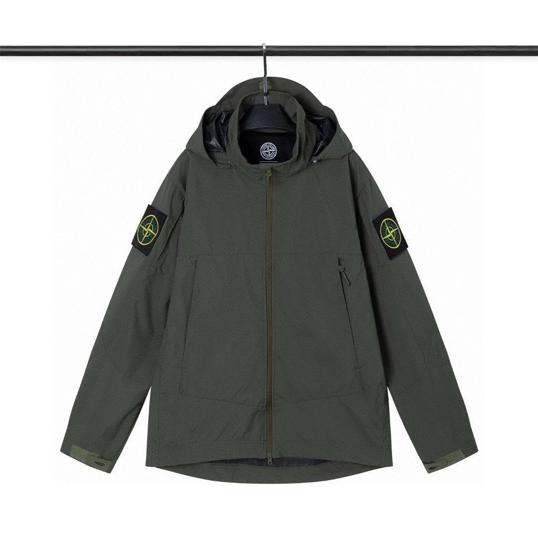 Stone Island Windbreaker Jacket Green