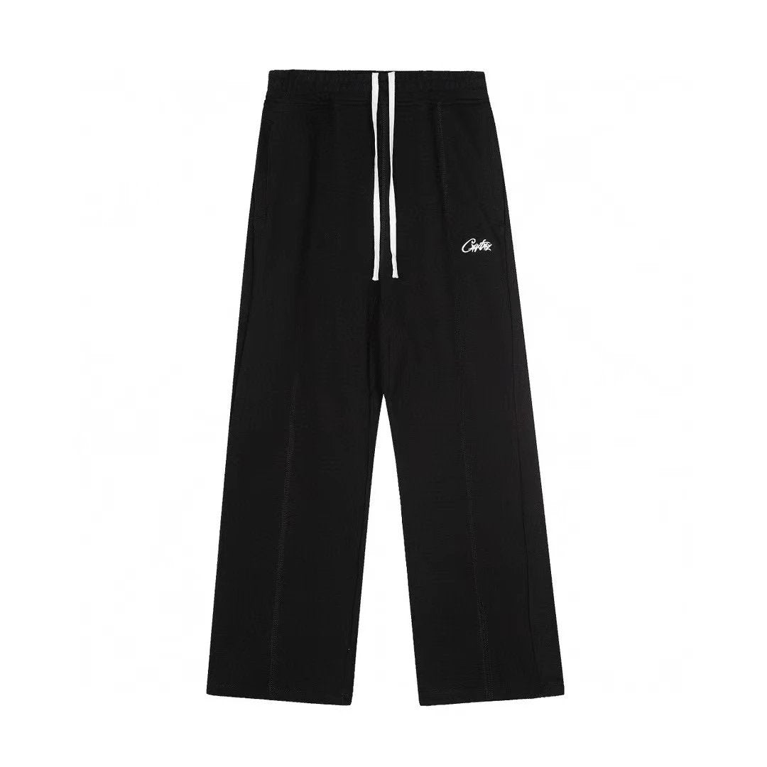 Corteiz Ironed Crease Pants Black